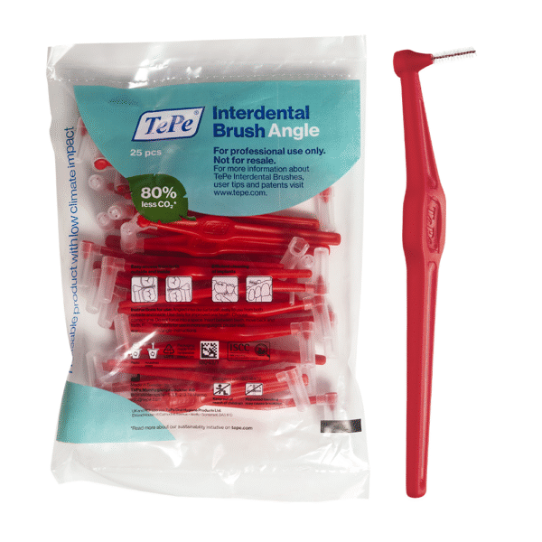 Interdentalne četkice kutne Crvene vel. 2 / 0,5 mm, TePe Angle vrećica 25 kom
