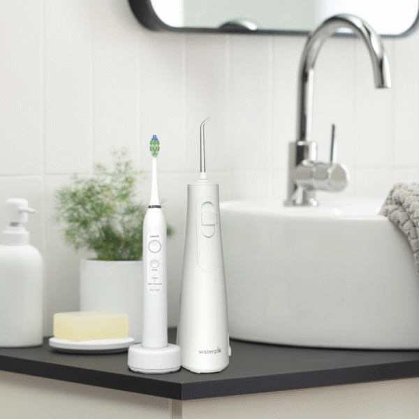 Waterpik Oral Care Duo WF‑21 Cordless Enhance oralni tuš i STW‑03 Sensonic četkica - Slika 2